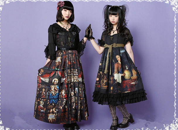 Surfacespell ~Rosary In the illusional Library~ Stained Glass Lolita JSK