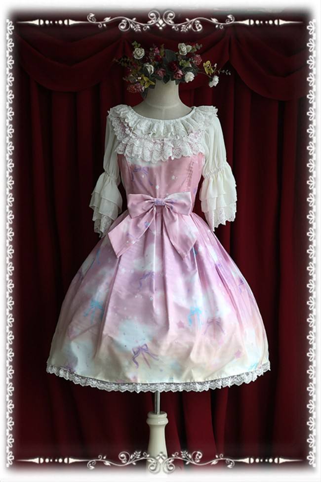 Infanta Hime Sleeves Chiffon Lolita Short Version Blouse