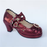 Sweet 3 Bows Lolita Heels Shoes
