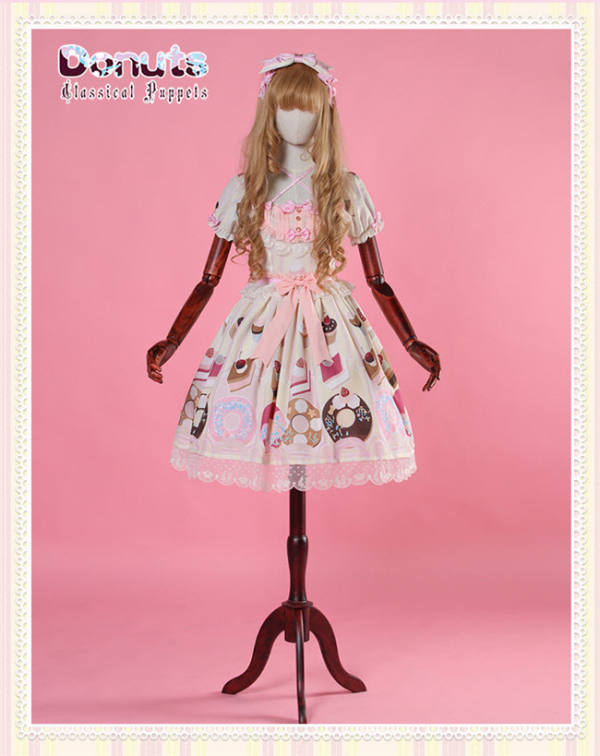 Doughnut~ Lolita Short Sleeve OP Dress -Pre-order Closed