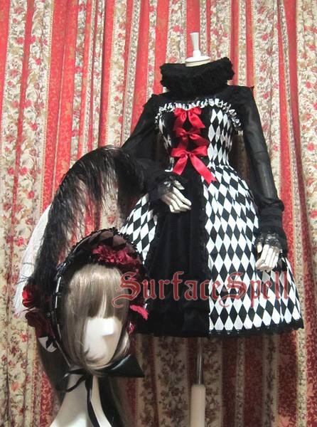 Surface Spell Illusion Realizer Gingham Jumper Lolita Dress