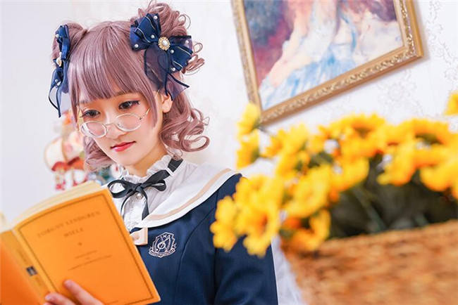Magic Music School~ College Style Bass Embroidery Lolita Coat + Skirt Set