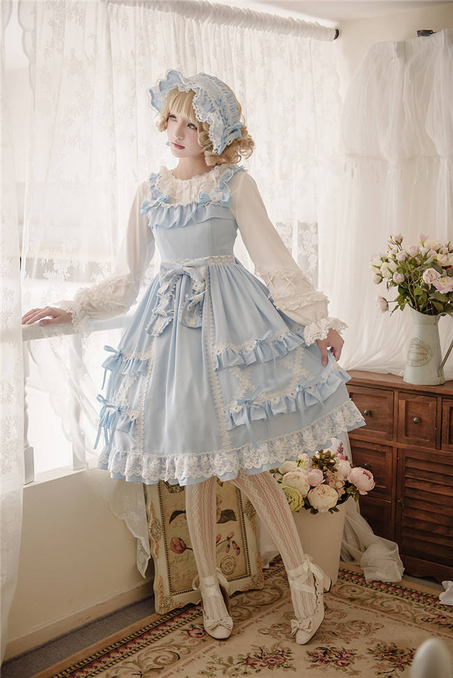 Little Dipper Cream Crispy~ Classic Lolita JSK Dress -Ready Made