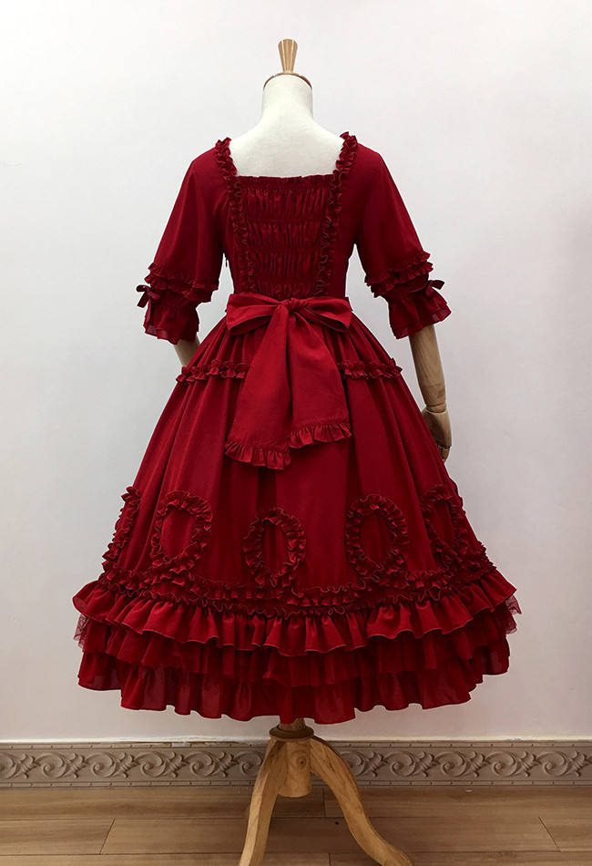 Little Dipper Tasya~ Chiffon Lolita Med-length OP Dress -Ready Made
