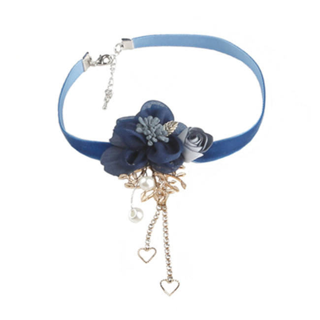 Bustling Flowers Beautiful Tassels Lolita necklace