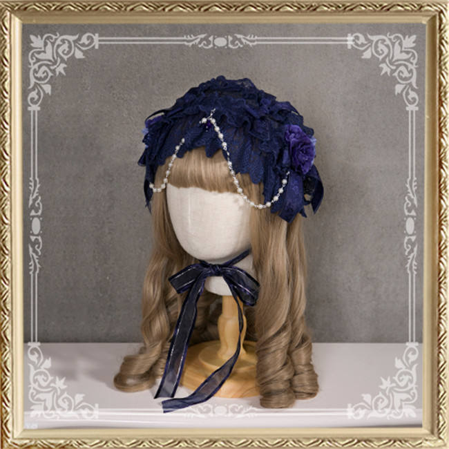 Cutie Creator ~Little Dorrit~ Lace Bow Beadchain Lolita Headband