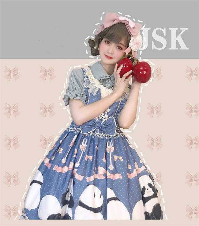 Panda Theme Sweet Lolita OP/JSK-Pre-order Closed