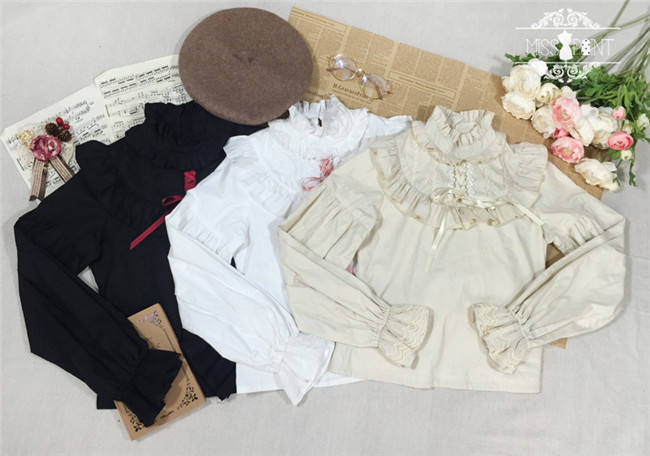 Bisque Doll- Vintage Lolita Blouse Custom Tailor Available