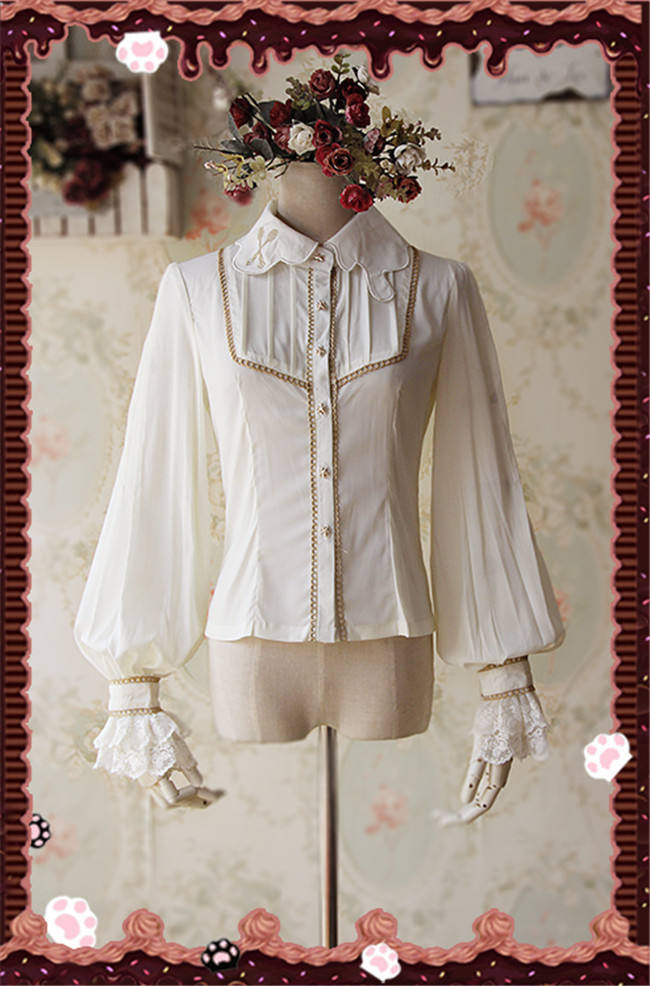 Infanta High Density Chiffon Lolita Long Sleeves Blouse