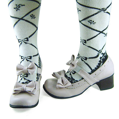 Sweet Pink Leather Bows Lolita Shoes