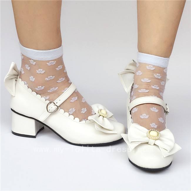 Elegant Bows Lolita Heels Shoes