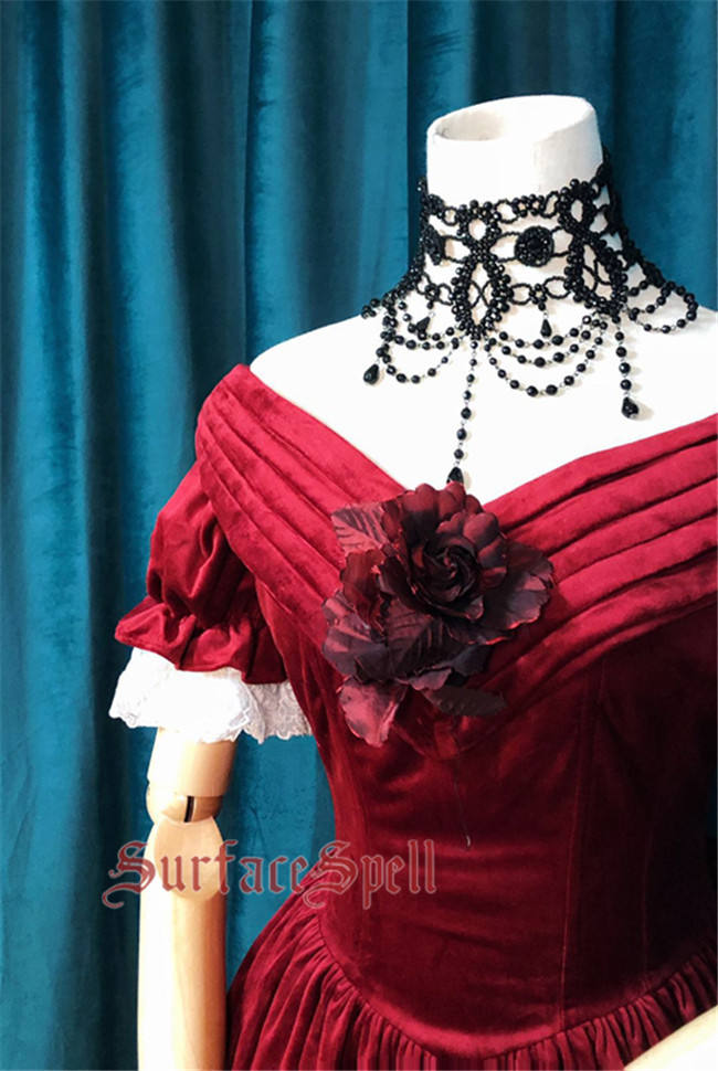 Surfacespell ~ Portrait of A Lady~ Vintage Velvet Lolita OP