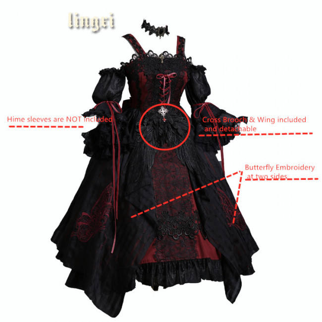 Odile~ Gothic Embroidery Lolita JSK Dress - Pre-order
