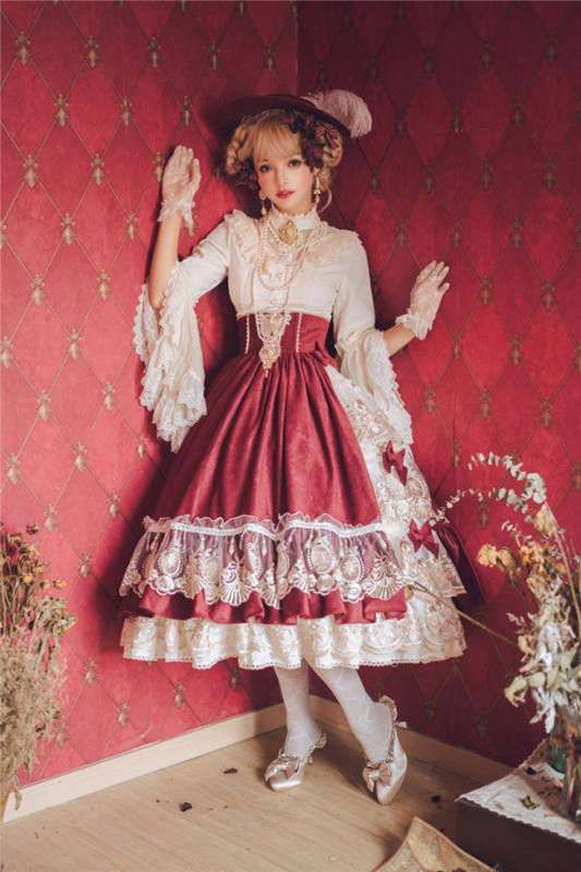 Miss Point ~ Elizabeth~ Elegant Lolita Fishbone Skirt Tea Party Version -Custom Tailor Available