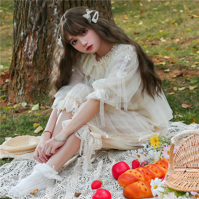 Summer Lace Chiffon Lolita Bloomer -Ready Made