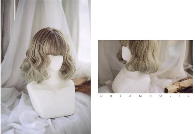 Little Poppy~ Sweet Lolita Short Curls Wig 30cm -In Stock
