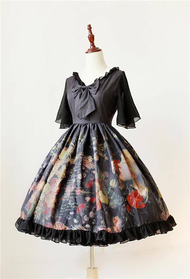Neverland Lolita Maiden's Garden  Lolita Chiffon OP