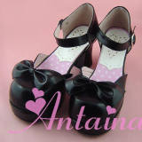 Bows Patent Leather Lolita Sandals