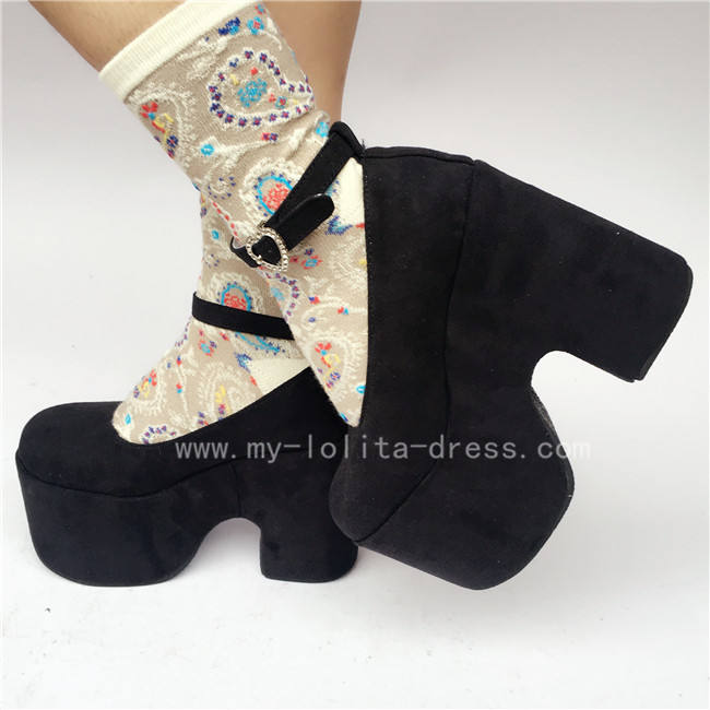 Lady's Sweet Cream White Lolita High Platform
