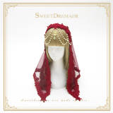 Sweet Dreamer Lace Beads Headbow and Veil Sets