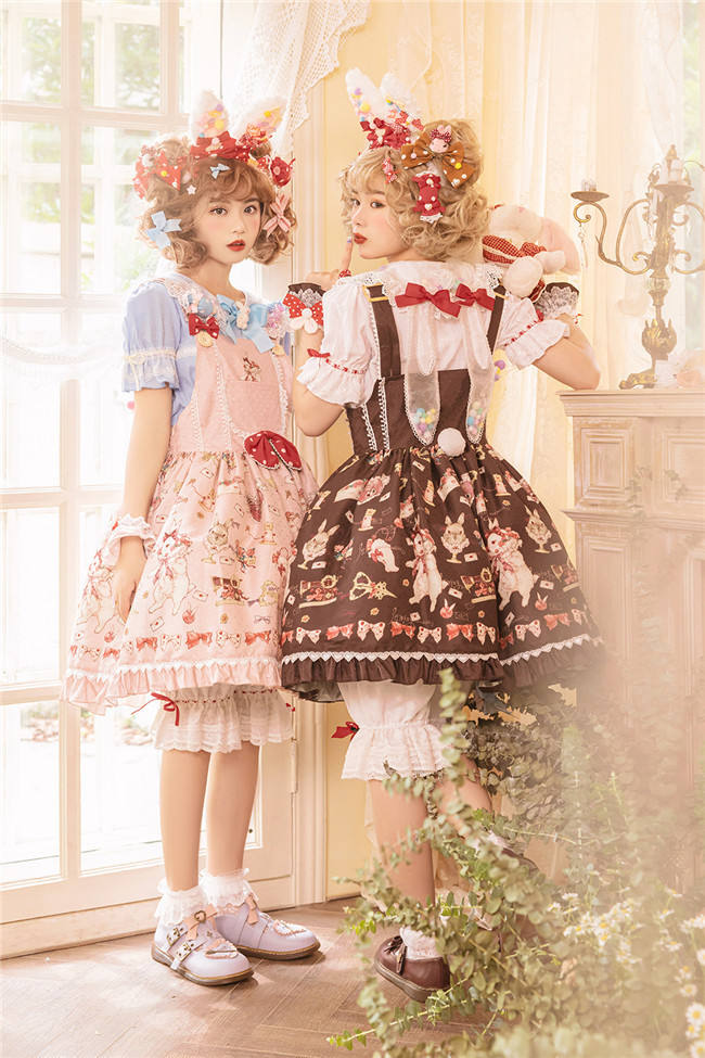 Miss Point ~The Tailor Rabbit Lolita Salopette  Beige Size S In Stock