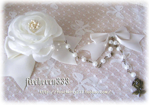 Sweet Rose and Bow Hairpin Set -In Stock