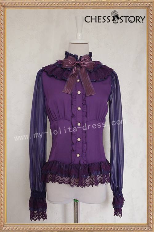 Chess Story Doll Theater Long Sleeves Lolita Blouse