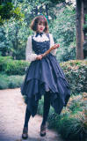 Gothic Stripe Irregular Hemline Lolita Jumper