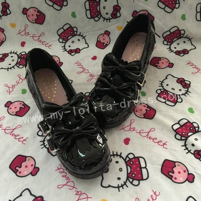Sweet Coffee Velvet Lolita Heels Shoes