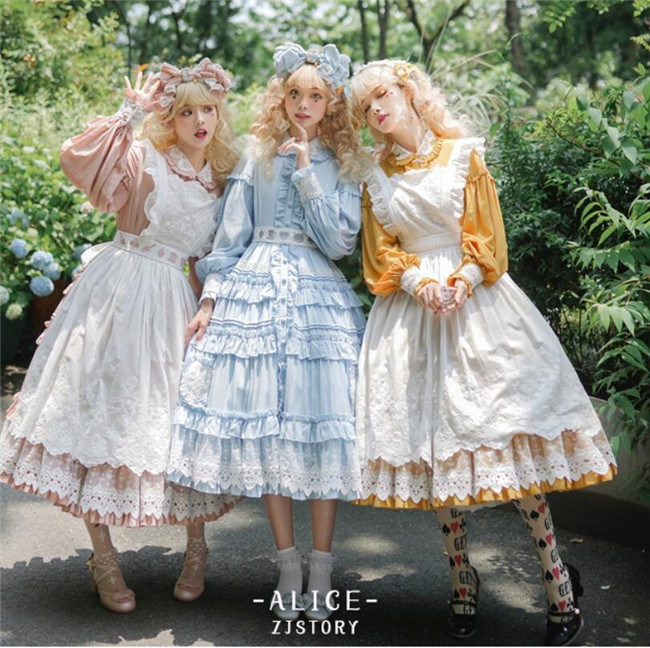 zjstory new alice ワンピース ロリータ$ - ひざ丈ワンピース