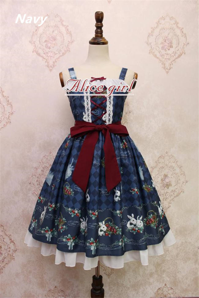 Alice Girl~ Strawberry&Rabbit~ Lolita JSK Dress