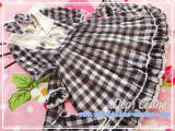 Fruit Sugers In Summer Gingham Lolita OP - Ready MADE