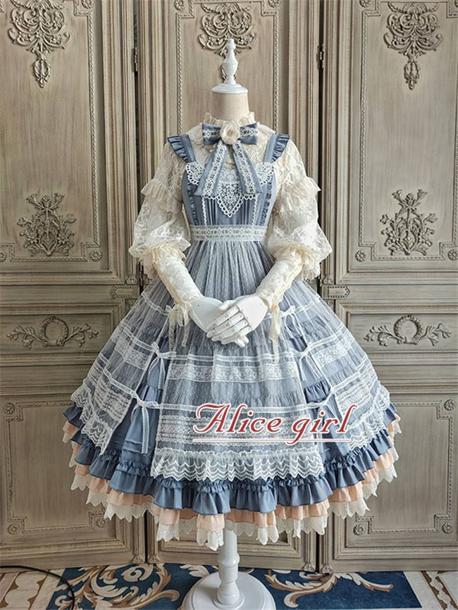 Alice Girl ~When Camellia Blossoms Lolita JSK + Overskirt -Pre-order