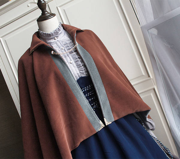 MISS 1860~ Vintage Lolita Cape+Skirt+Corset+Blouse -out