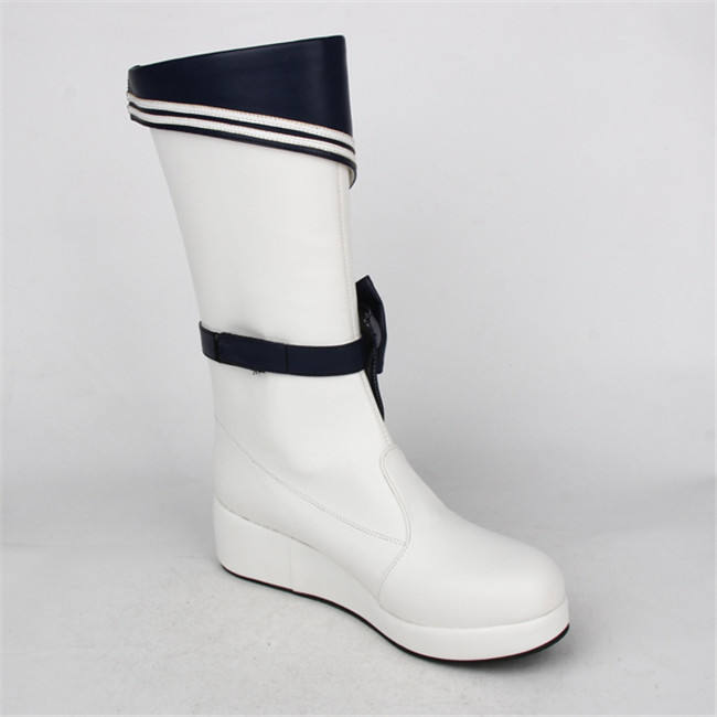 Angelic Imprint- Classic Sailor Style Lolita High Cylinder Boots with Removable Bow