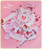 Strawberry Temptation~ Sweet Lolita Salopette/Skirt -Pre-order Closd