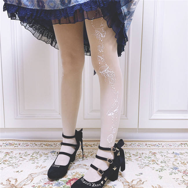 Ruby Rabbit ~Marine Tank Thin Lolita Tights