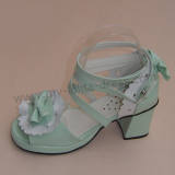 Mint Bows Lolita Sandals for Girls
