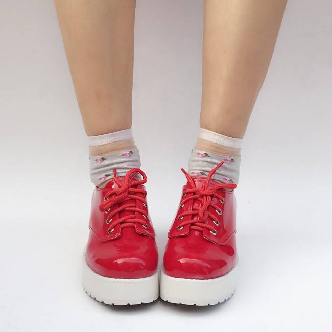 White High Platform Lolita Shoes