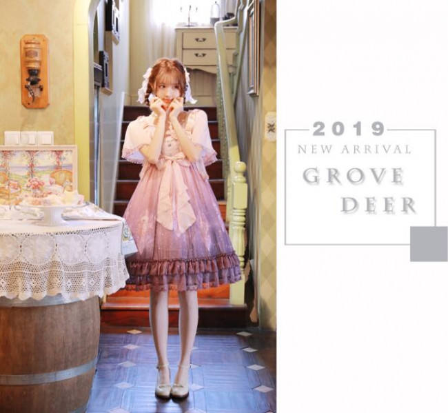 Grove Deer ~Stardust~ Lolita JSK + Capelet Set -Pre-order Closed