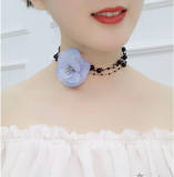 Aimimi~Handmade Flower Collarbone Chain  Lolita necklace-out