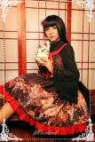 Hyakki Yakō  Nine-tailed Fox***  Gothic Lolita JSK Dress with Side Open Design