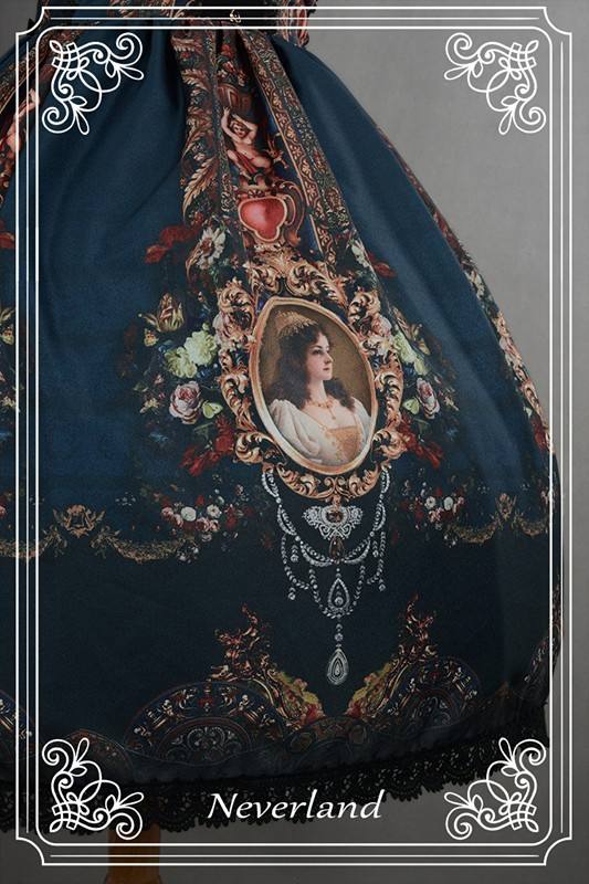 Neverland Lolita ~Ode to Rococo~ Lolita Skirt