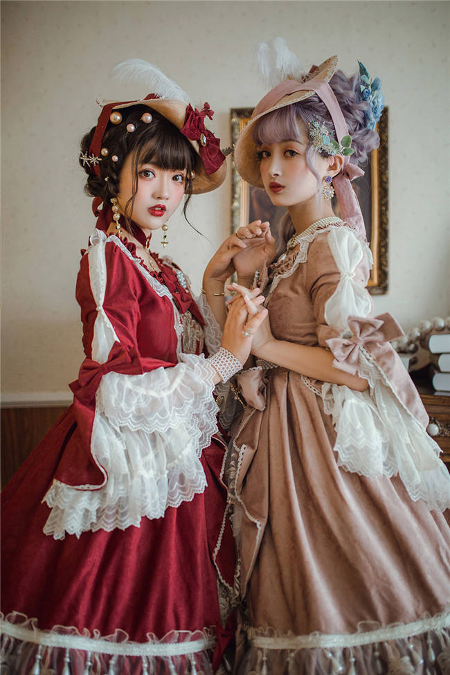 Miss Point ~ Elizabeth ~ Elegant Lolita OP Tea Party Version -Custom Tailor Available