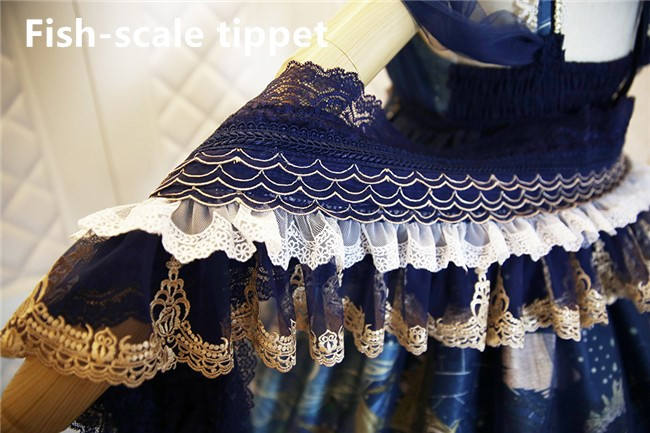 Nine Ode ~Nation of Dawn & Dusk Elegant Normal Waist Lolita JSK - In Stock