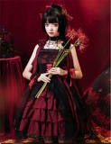 Nine Odes ~She Sings In The Mountain~ Gothic Lolita JSK -Ready Made