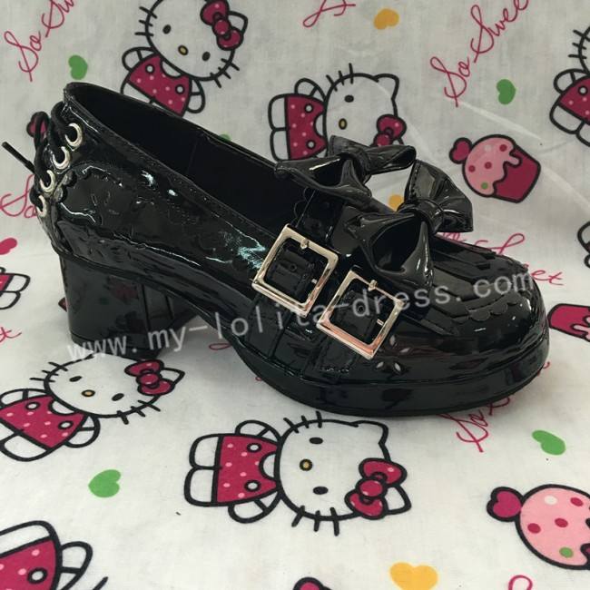 Sweet Coffee Velvet Lolita Heels Shoes