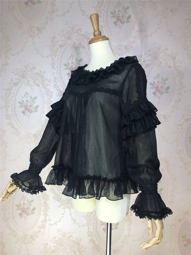 Sweet Transparent Chiffon Inner Blouse