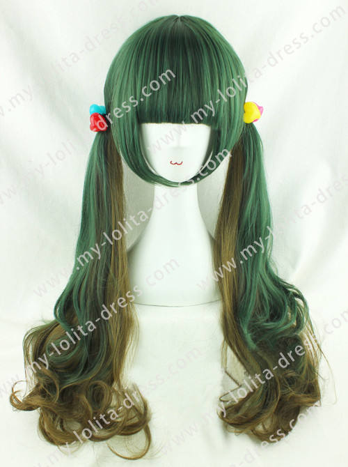 Amo Harajuku Jade Green Brown Lolita Hairpiece