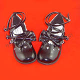 Black Bow Girls Lolita Shoes O